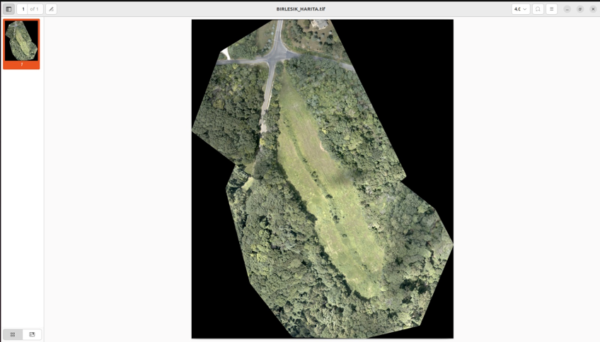 Map mosaic generated from a data set